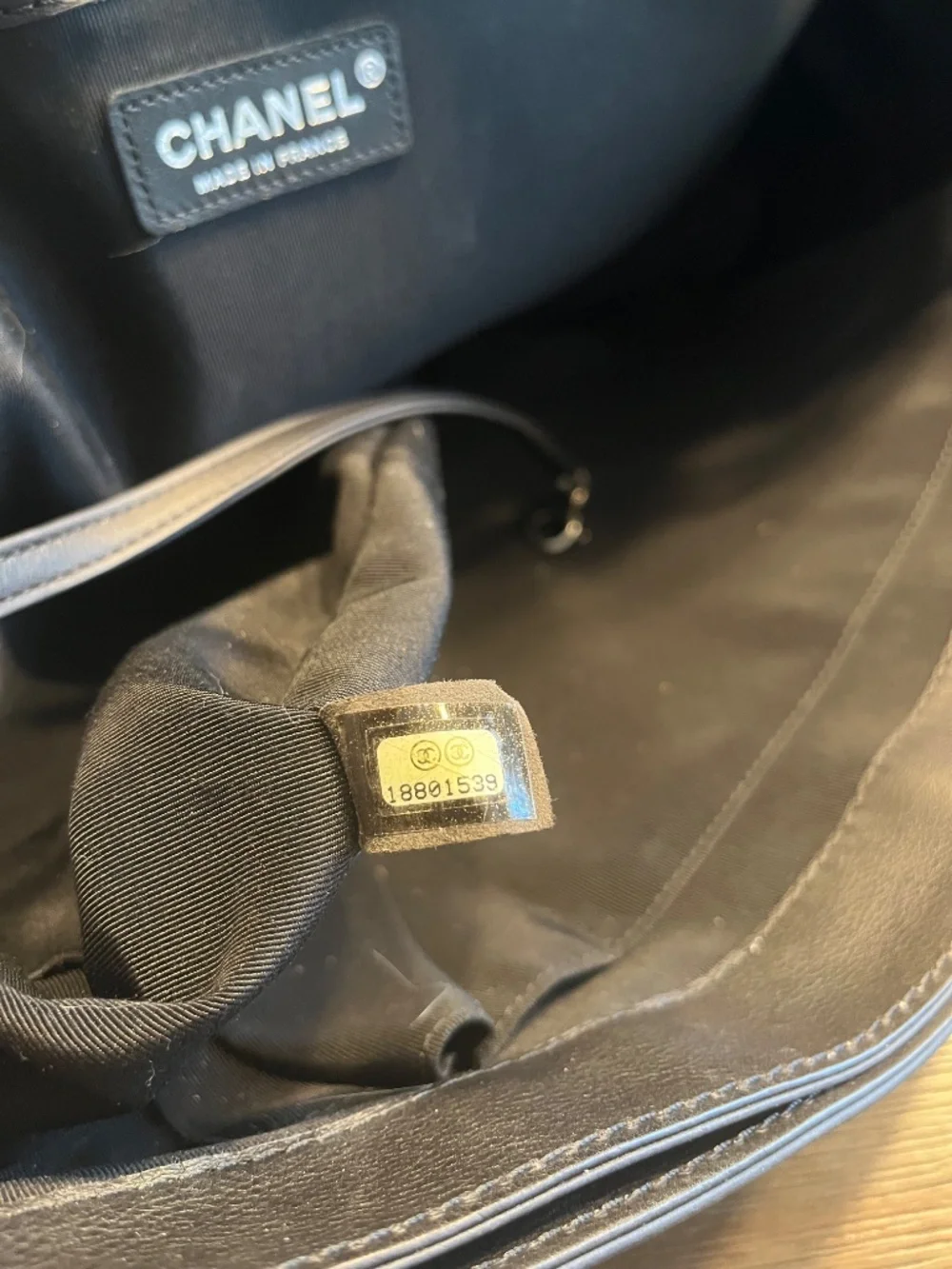 Chanel XL Reverso Boy Bag Black Excellent!!